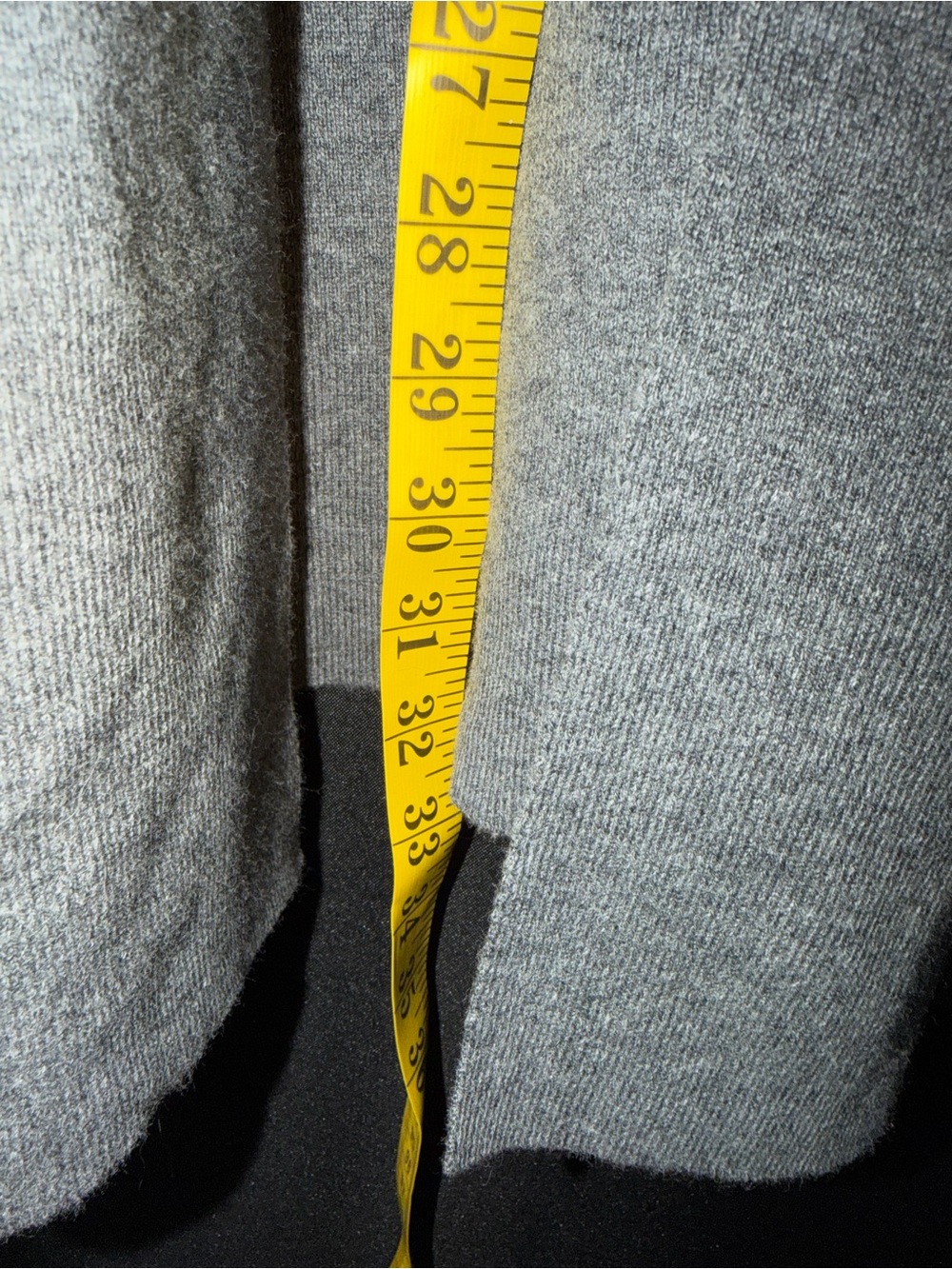 Eileen Fisher organic cotton Gray Open-Front Long Knit Cardigan 3X light gray - Picture 6 of 6